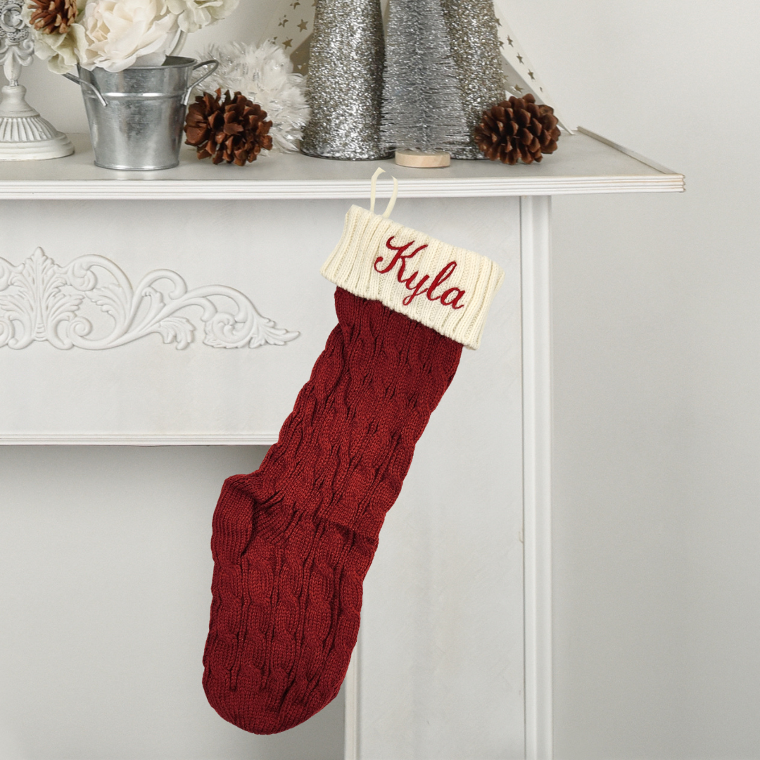 Embroidered Christmas Stockings