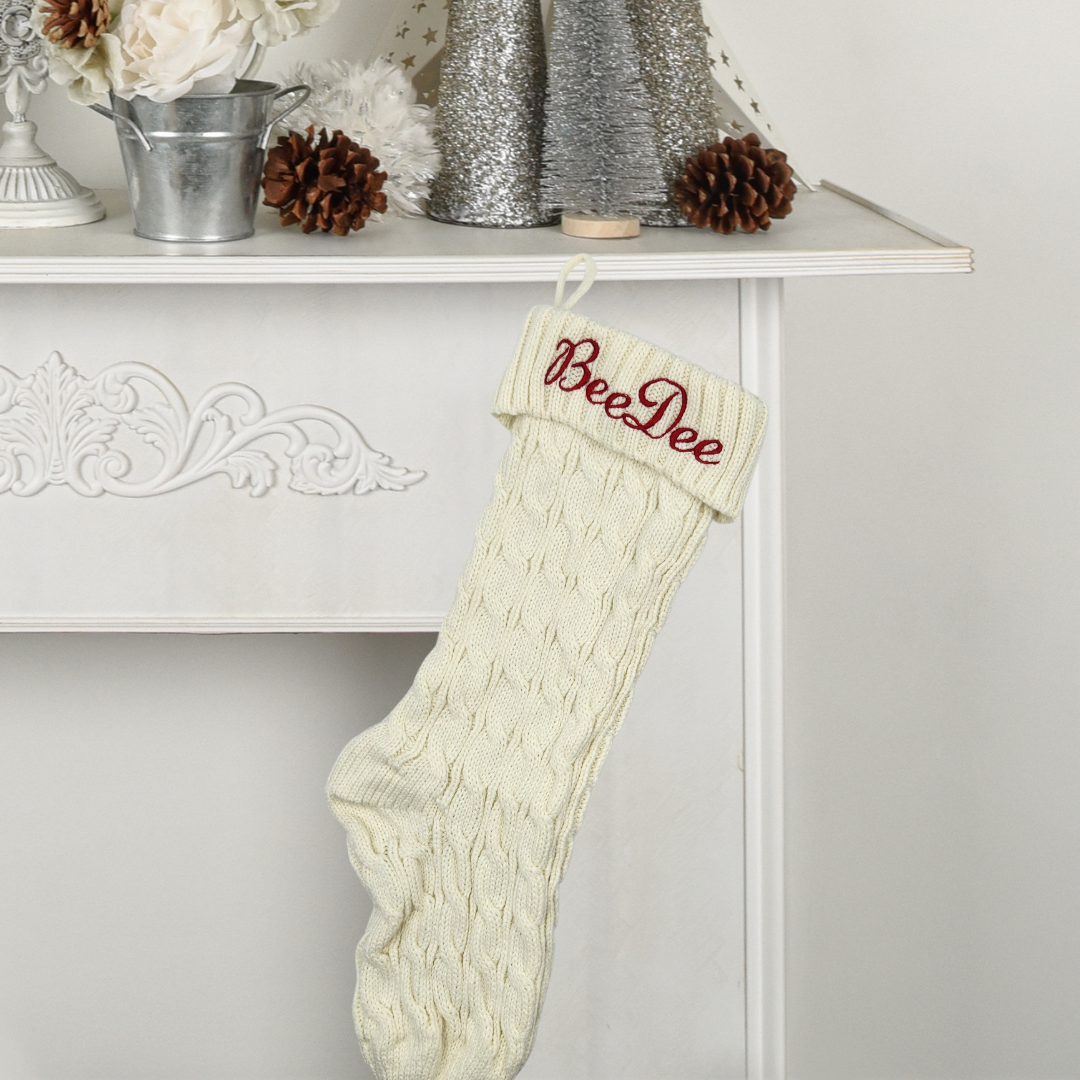 Embroidered Christmas Stockings