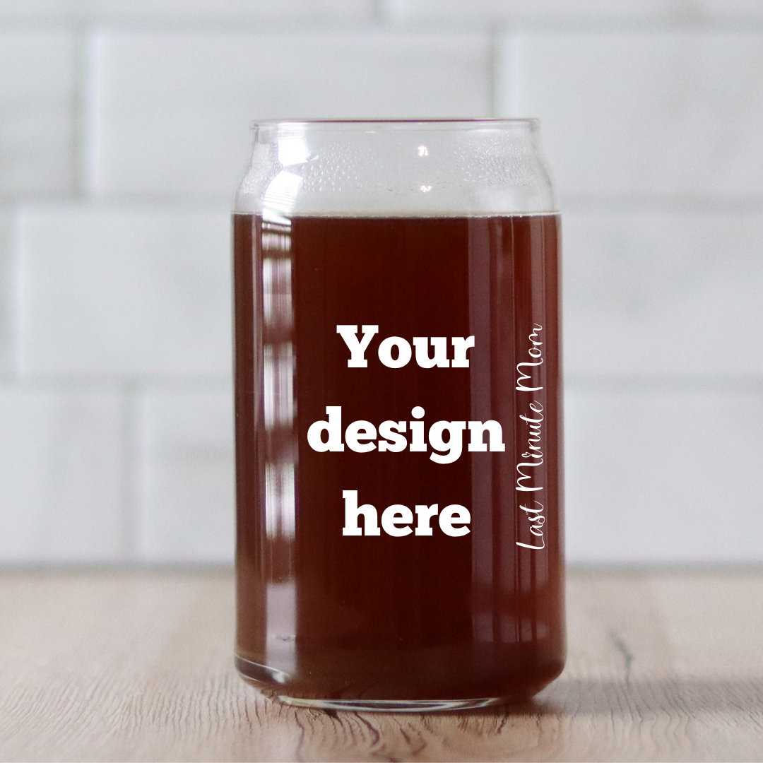 16oz Frosted Glass Mason Jar Beer Can Glass Cup With Bamboo Lid And Straw