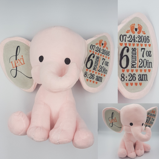 Personalized Stuffed Elephants