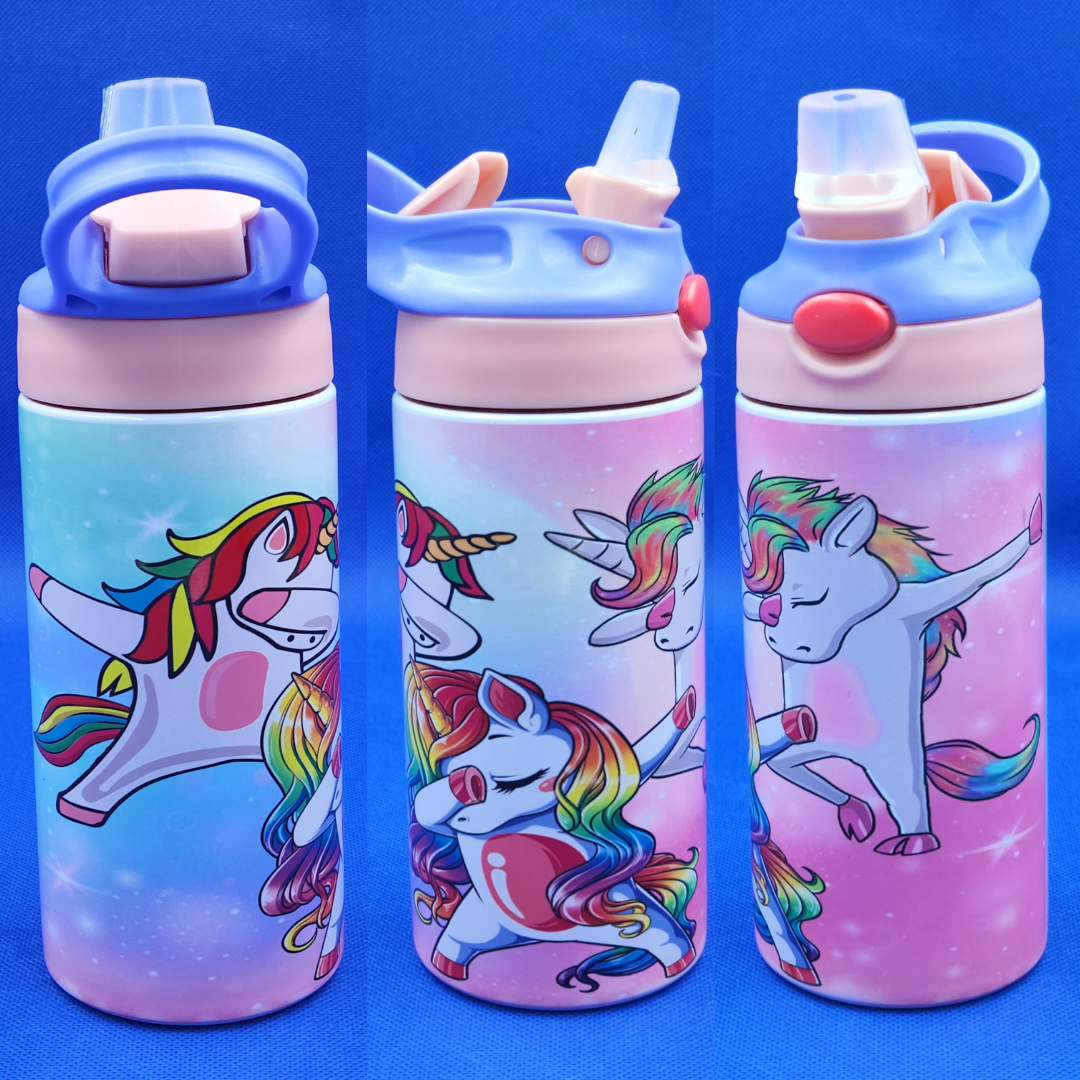 Kids Water Bottle - Unicorns Dabbing