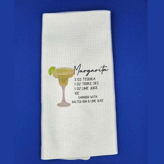 Margarita Recipe Tea Towel