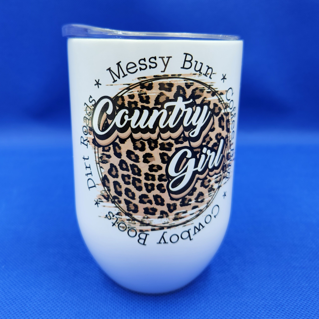 Country Girl Wine Tumbler