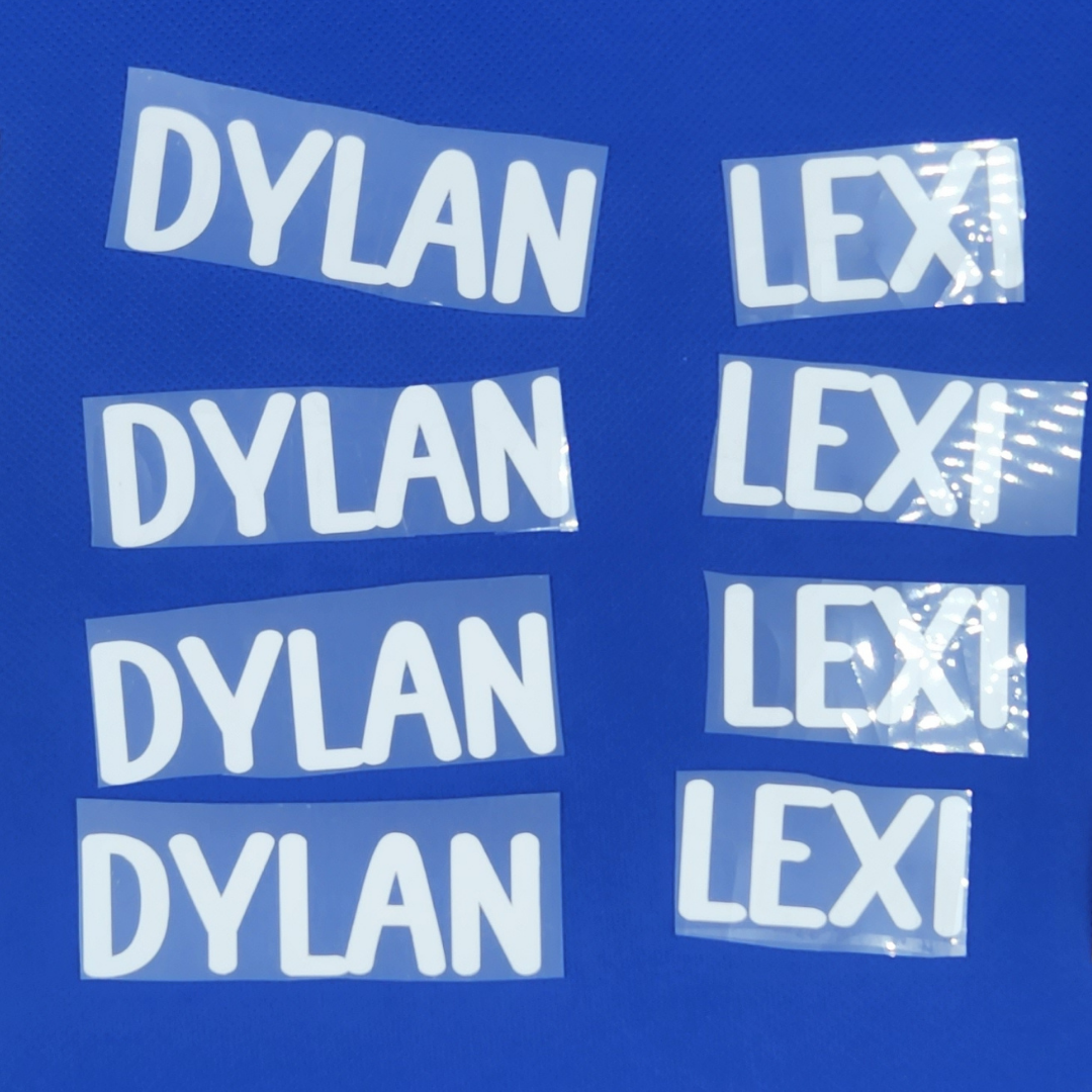 5 Stretch Iron-On Name Labels for $5