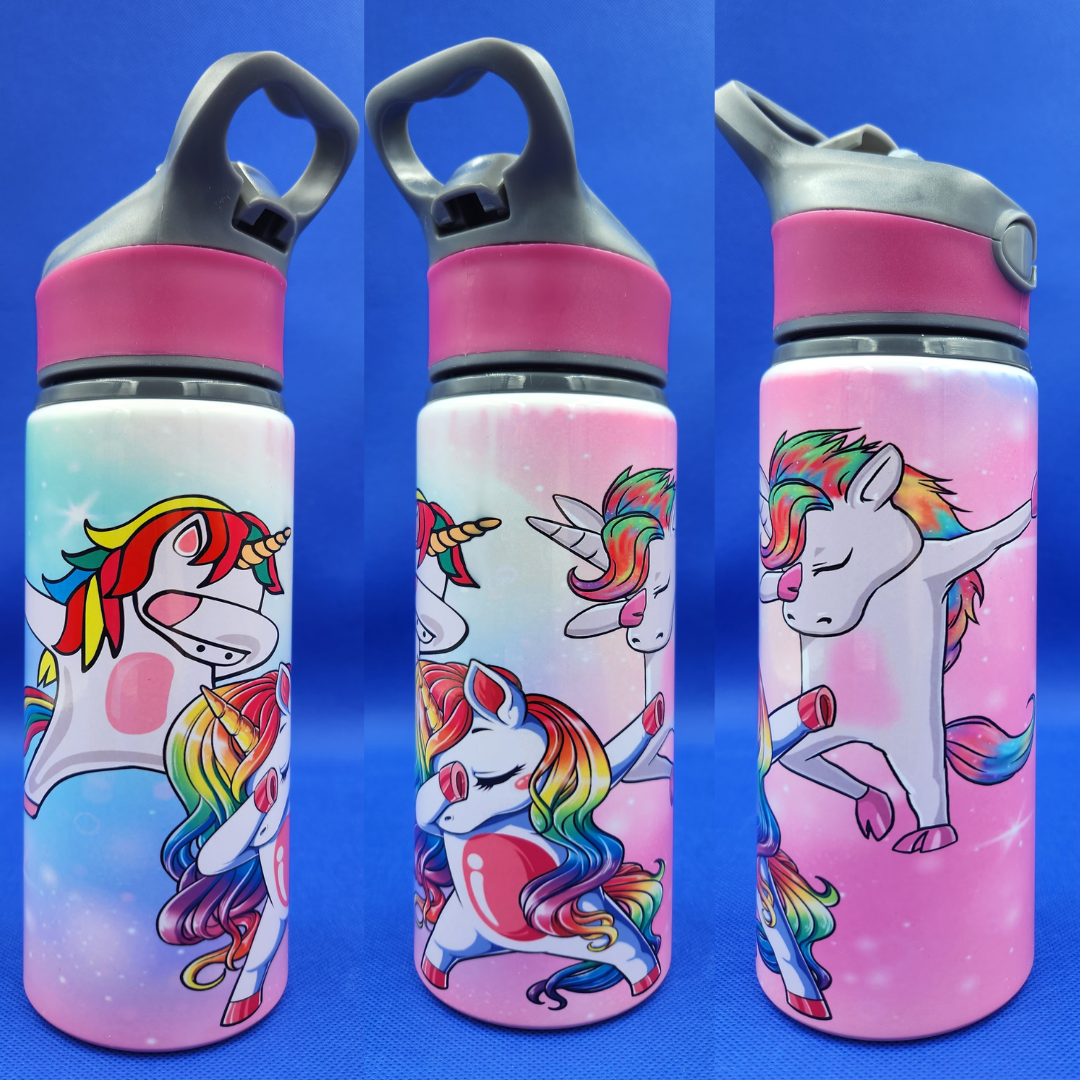 Kids Water Bottle - Unicorns Dabbing