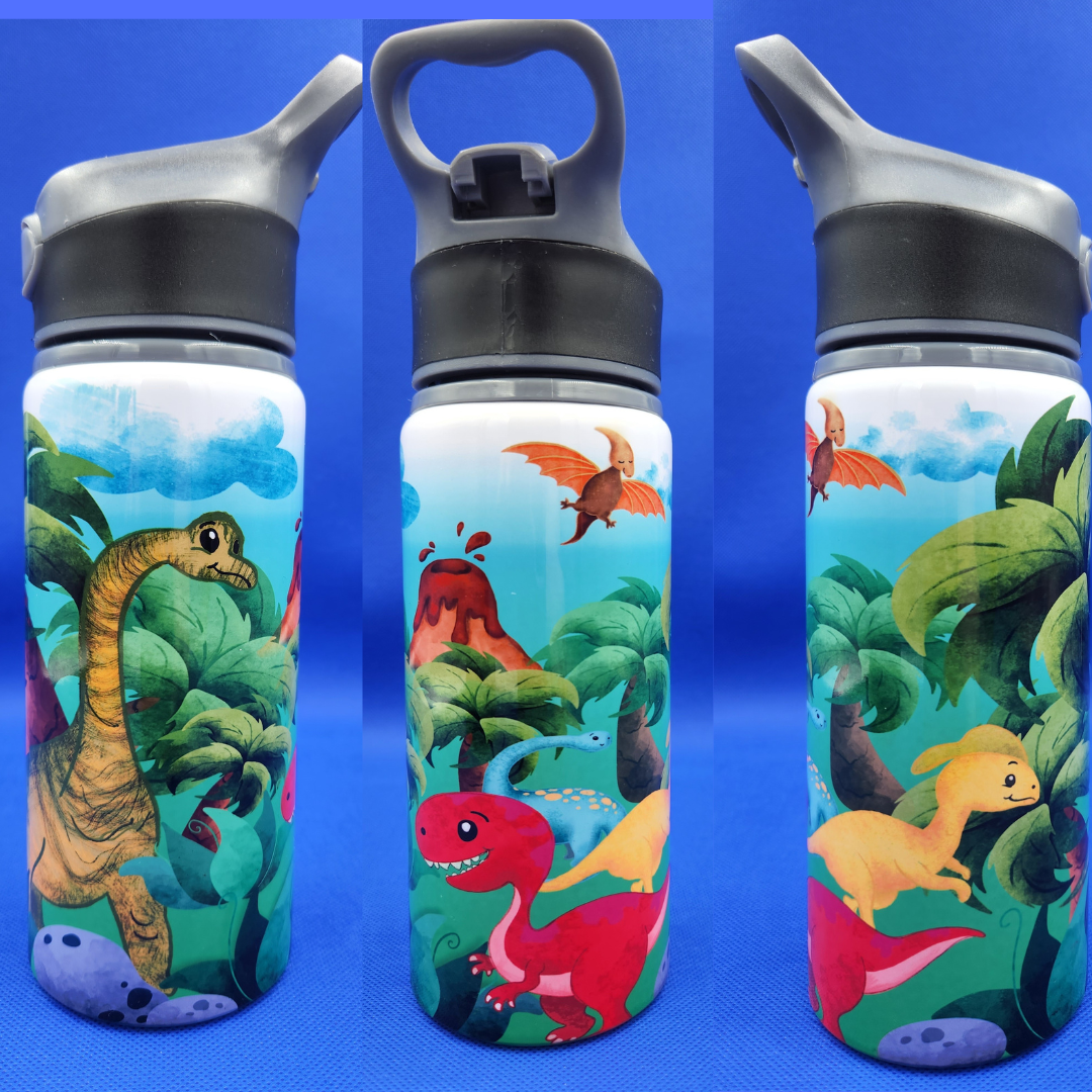 Kids Water Bottle - Dinosaurs