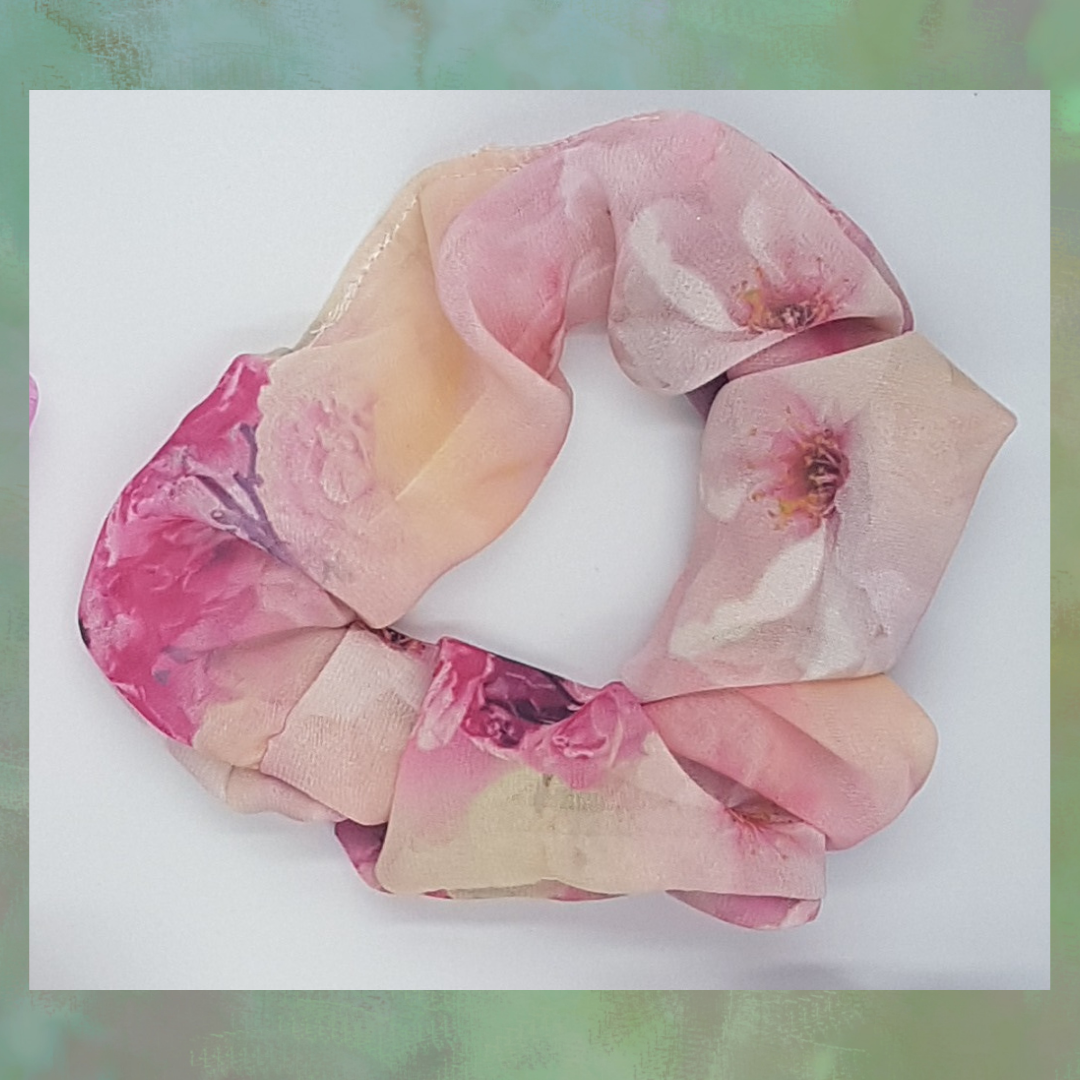 Soft Floral Srunchie