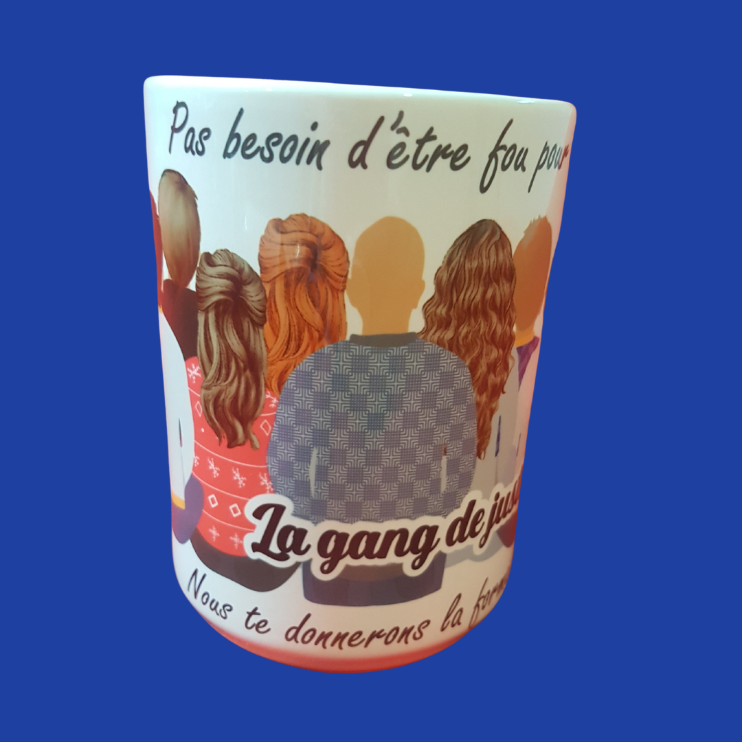 15 oz Custom Mug - pink inside