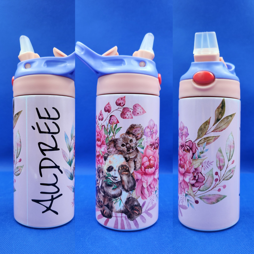 Panda and Koalas 12 oz Kids Water bottle