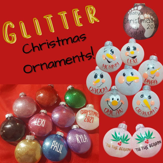 Custom Glitter Ornament