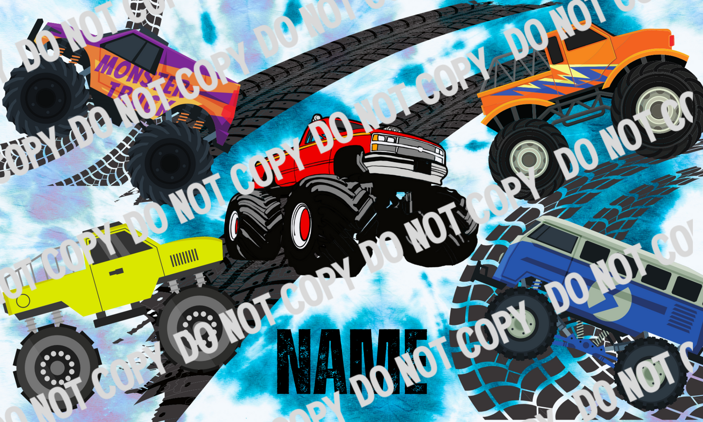 Monster Truck 12 oz Kids Water bottle