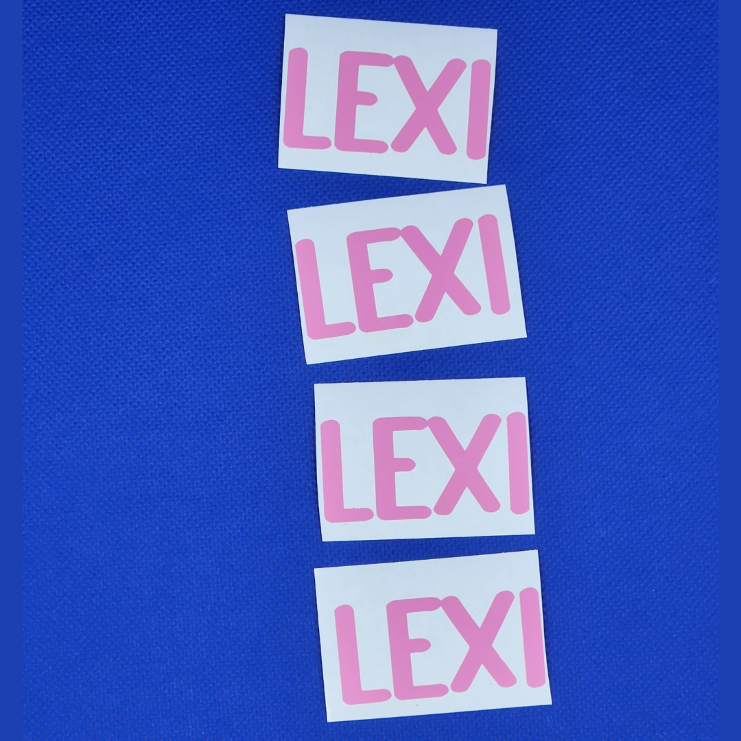 5 Vinyl Name Labels for $2