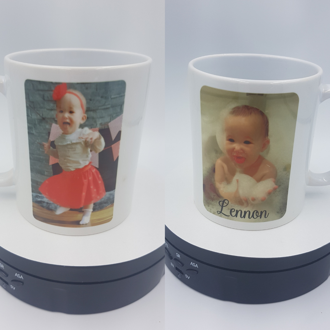 15 oz Custom Mug - pink inside