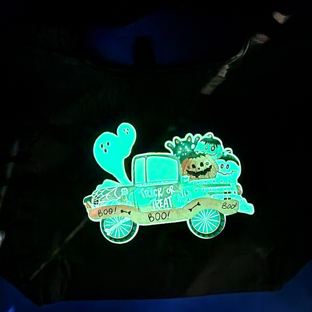 Glow-in-the-Dark Trick or Treat Bags - Truck
