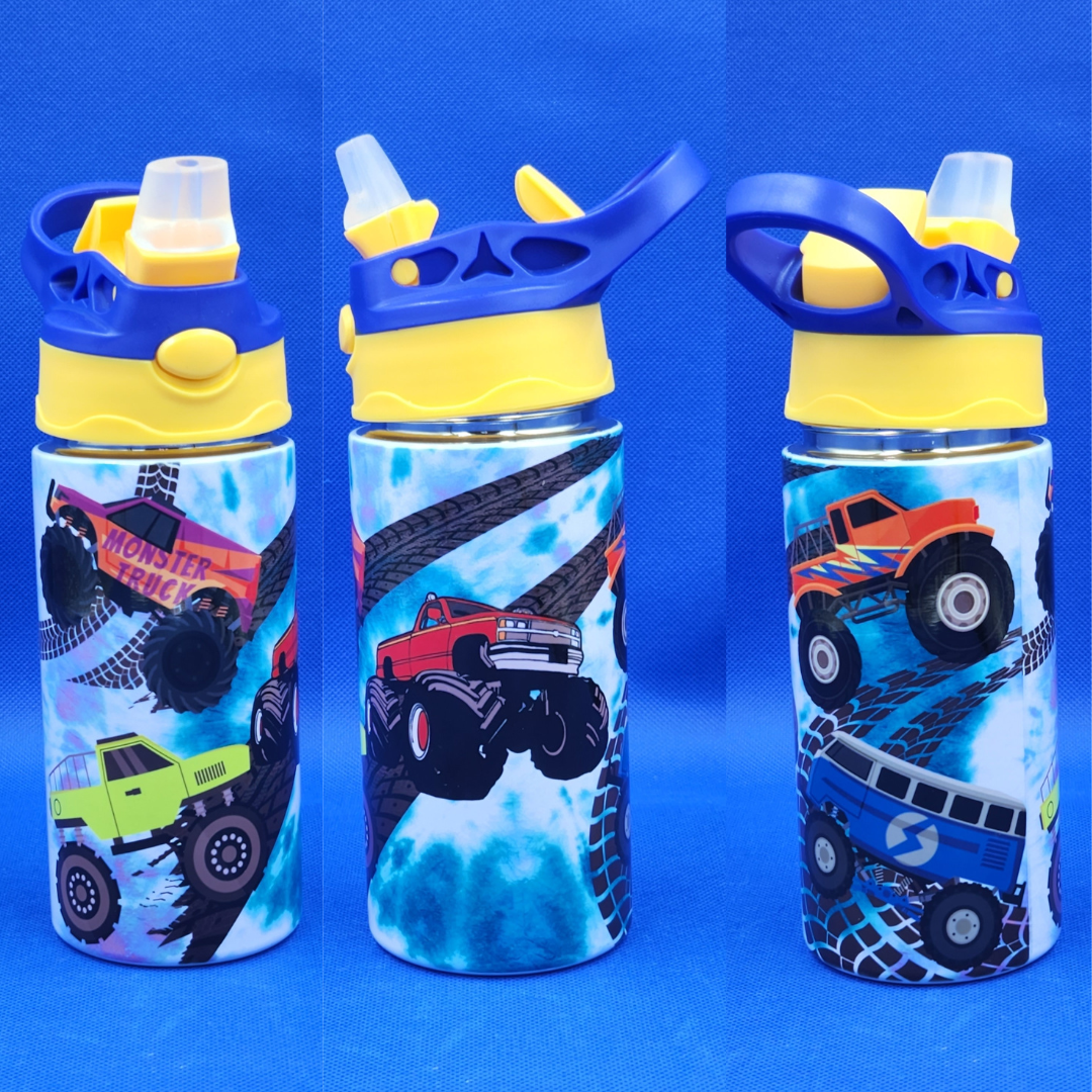 Monster Truck 12 oz Kids Water bottle