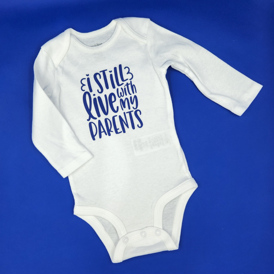 I Still Live with My Parents Baby Bodysuit