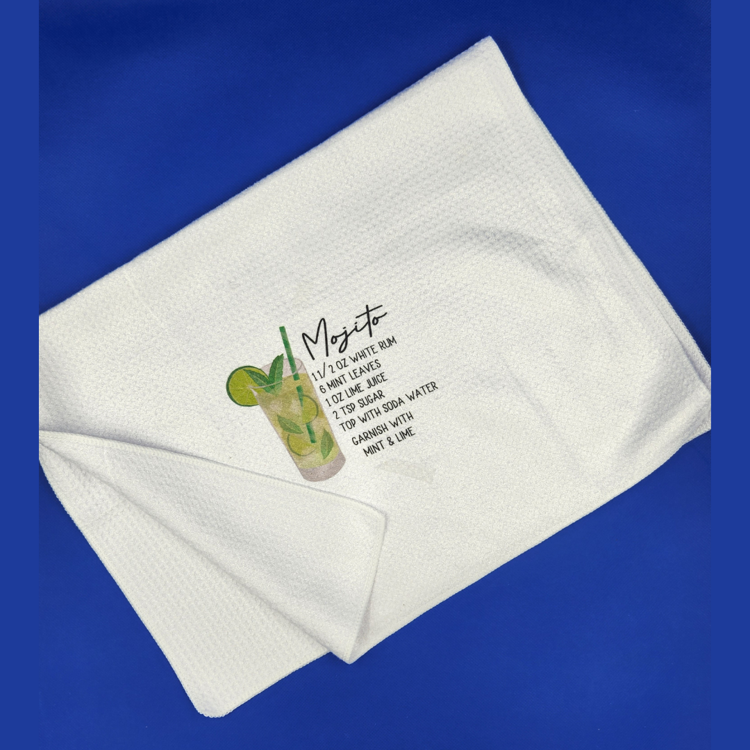 Mojito Recipe Tea Towel