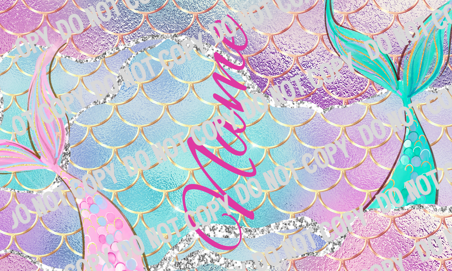 Mermaid Tails 12 oz Kids Water bottle
