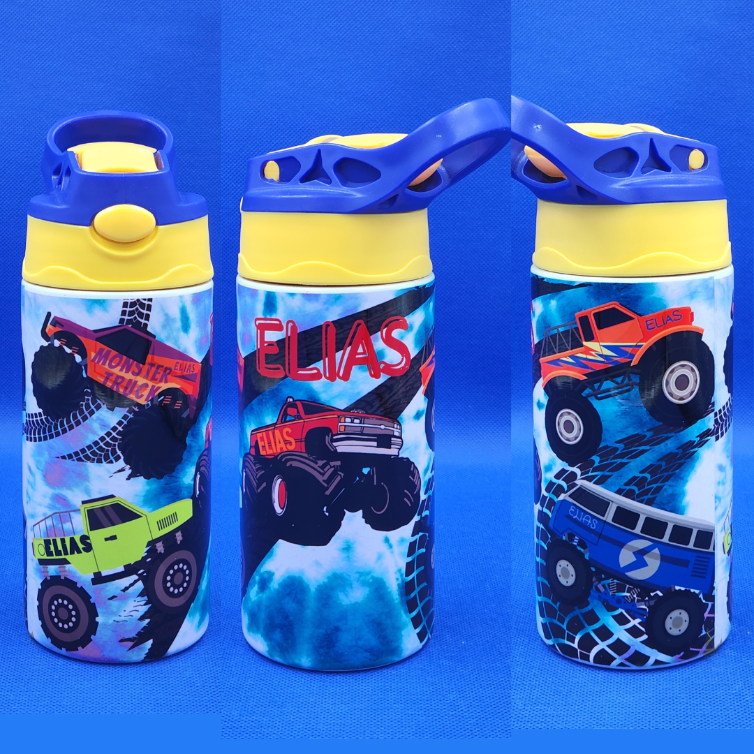 Monster Truck 12 oz Kids Water bottle