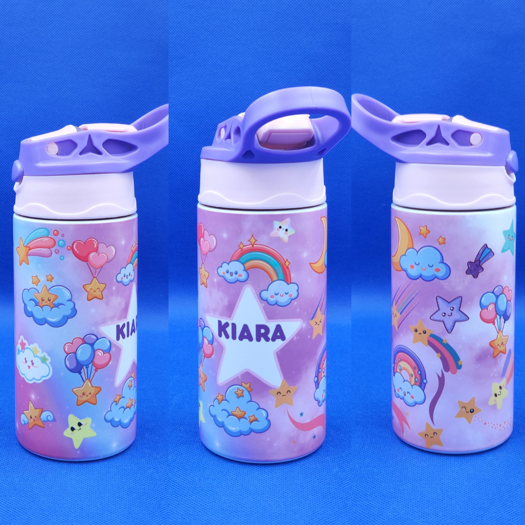 Kawaii Stars 12 oz Kids Water bottle