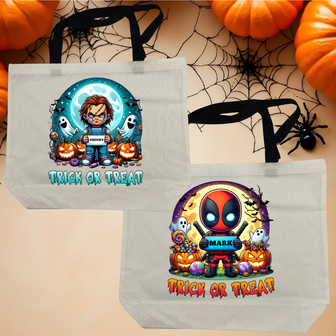 Personalized Halloween Trick or Treat Bags