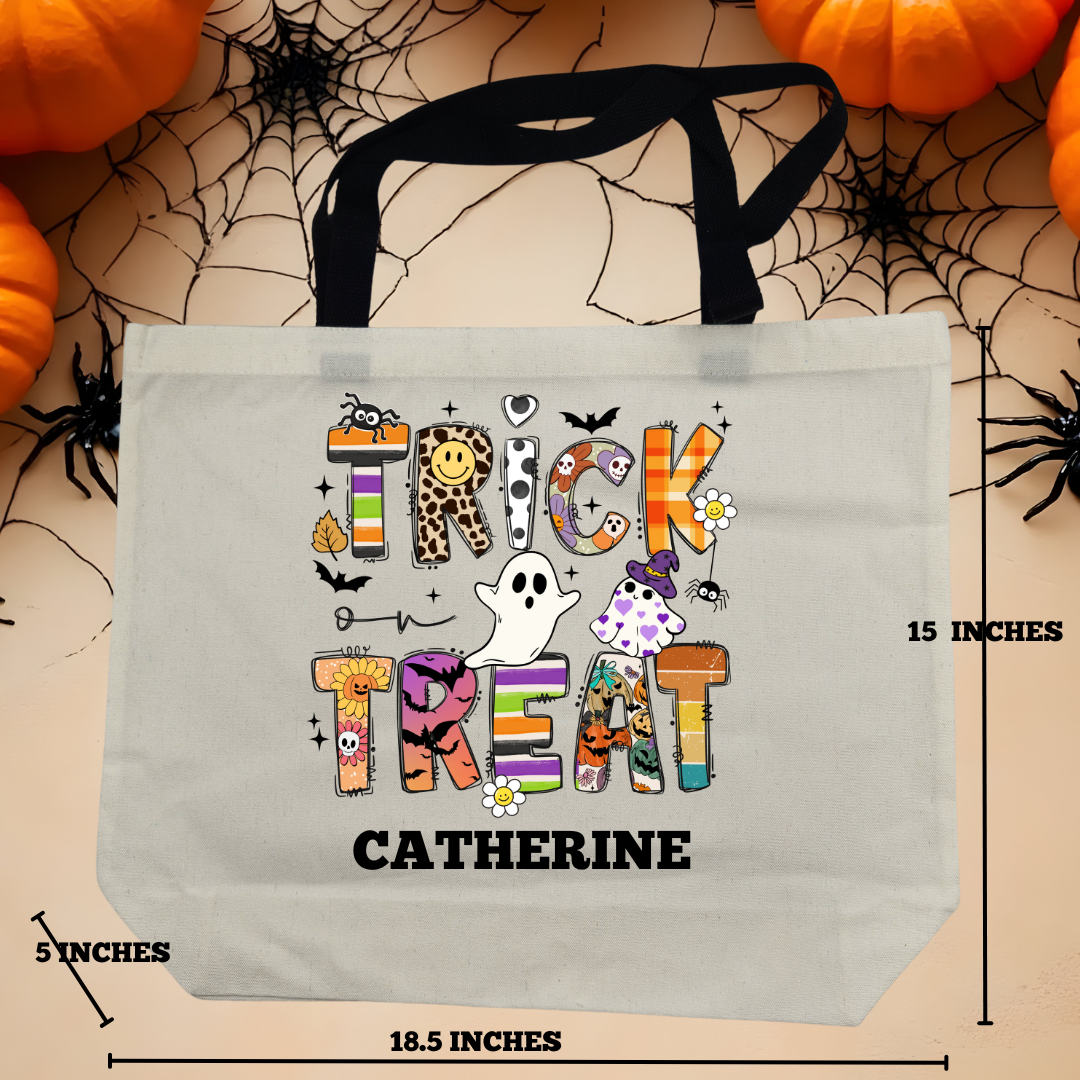 Personalized Halloween Trick or Treat Bags