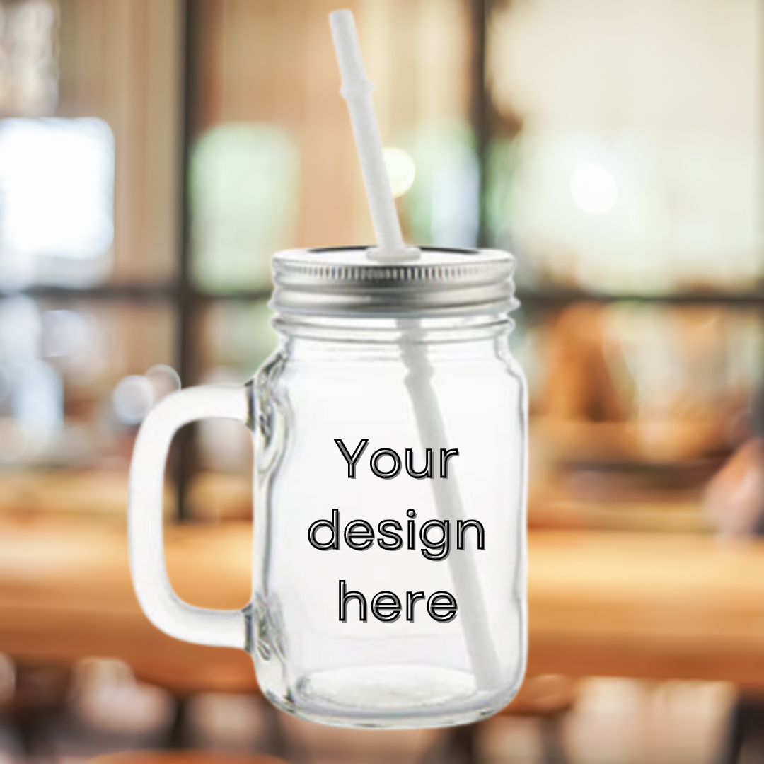 Custom 12oz Mason Jar Glass