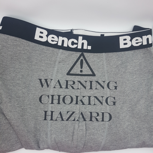 Warning Choking Hazard Boxer Shorts