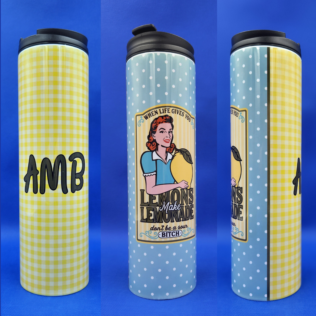 Flip Top 20 oz Tumbler - Make Lemonade