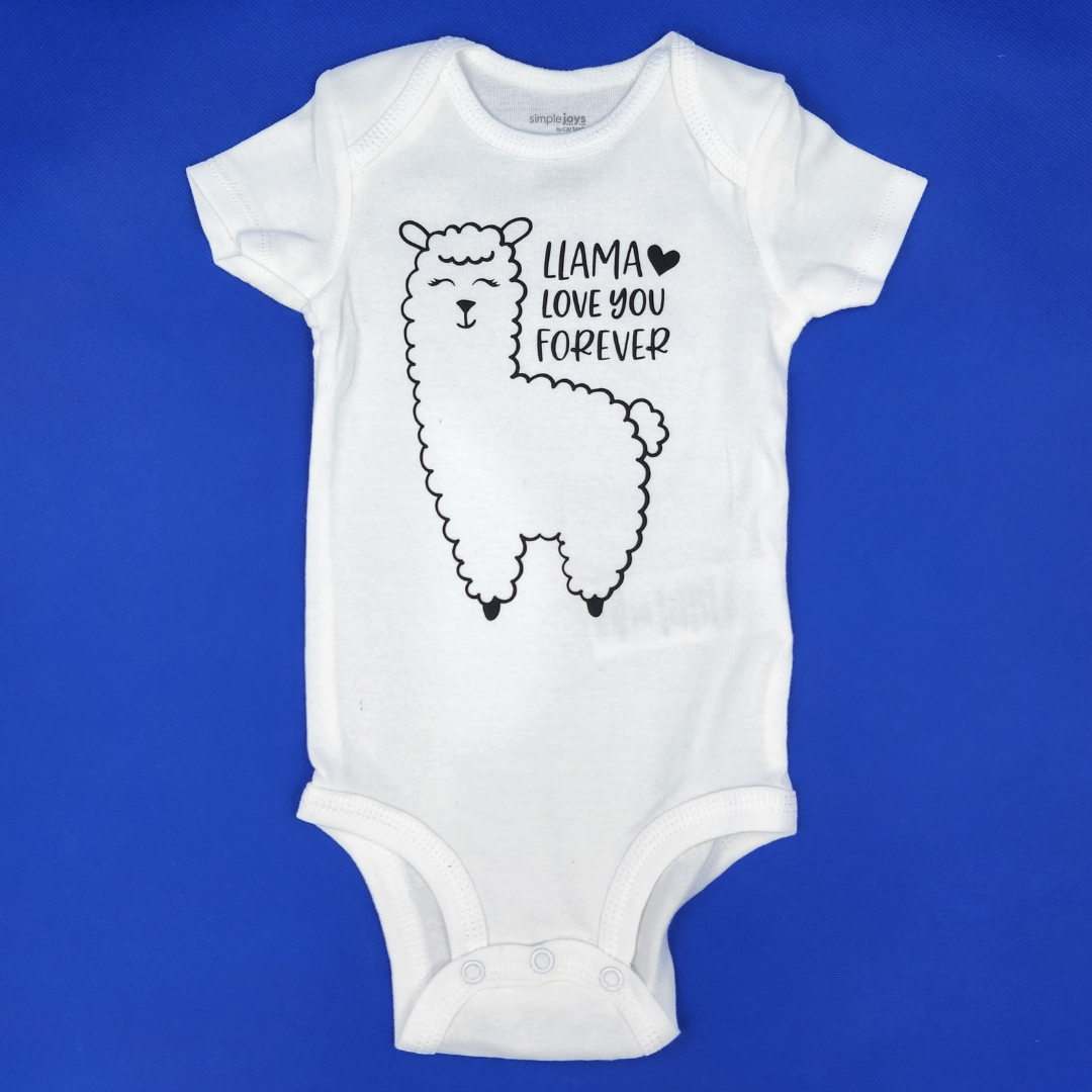 Llama Love You Forever Baby Bodysuit