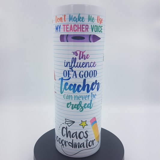 20 oz Teacher Tumbler - Influence of a good teacher