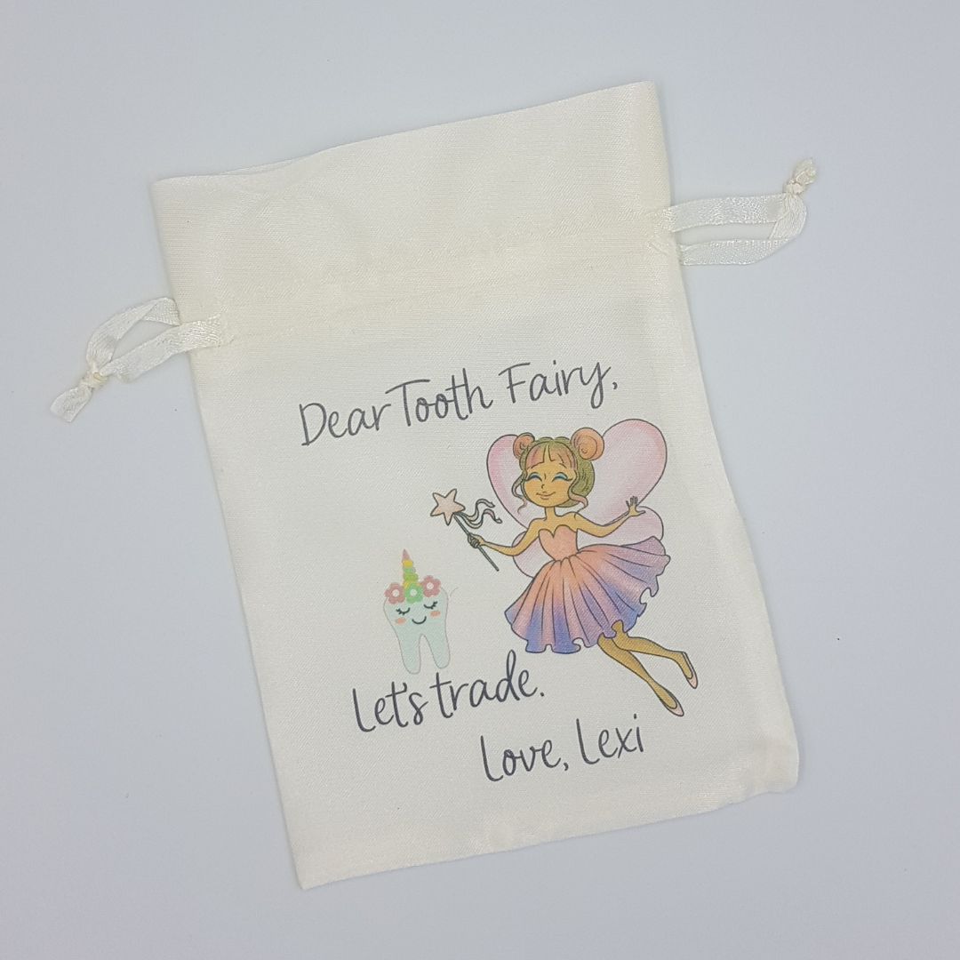 5x7 Satin Tooth Fairy Bags
