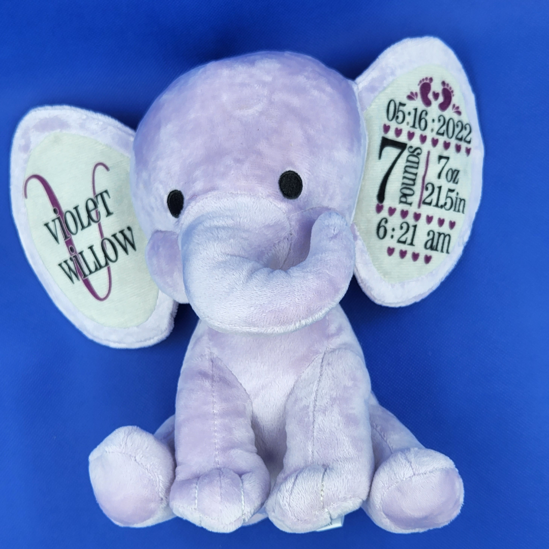 Personalized Stuffed Elephants